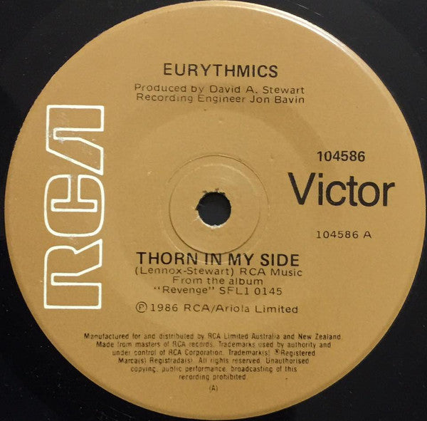 Eurythmics : Thorn In My Side (7", Single)