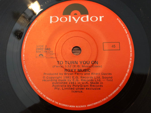 Roxy Music : Jealous Guy (7", Single)