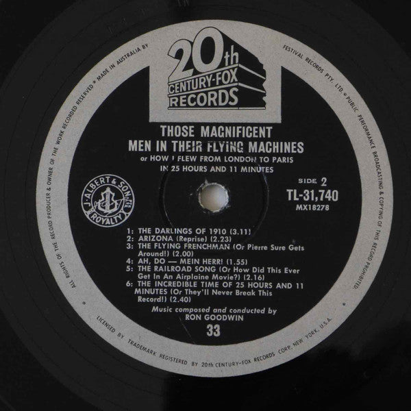 Ron Goodwin : Those Magnificent Men In Their Flying Machines - Or How I Flew From London To Paris In 25 Hours And 11 Minutes (LP, Album, Mono)