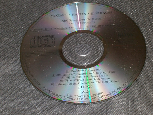 Richard Strauss / Wolfgang Amadeus Mozart / Joseph Haydn - NBC Symphony Orchestra, Arturo Toscanini : Ein Heldenleben /Ouvertüre 'Die Zauberflöte' / Symphonie Nr. 99 (CD, Album, Mono, RM)