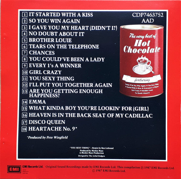 Hot Chocolate : The Very Best Of Hot Chocolate (CD, Comp)