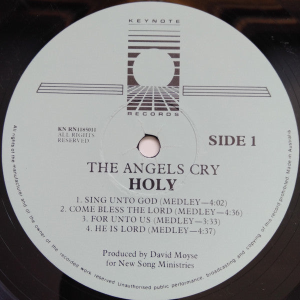 The Angels Cry Holy : The Angels Cry Holy (LP, Album)