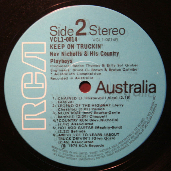 Nev Nicholls : Keep On Truckin' (LP, Album)