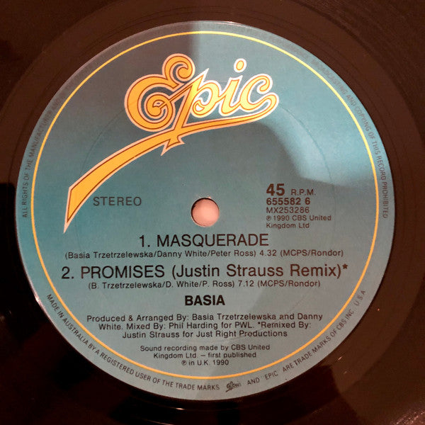 Basia : Baby You're Mine (Berimbau Mix) (12", Maxi)