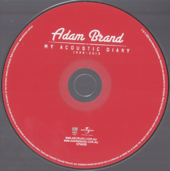 Adam Brand : My Acoustic Diary 1998-2013 (CD, Album)