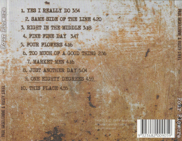 Paul Haselgrove & Rusty Steel : Four Flowers (CD, Album)