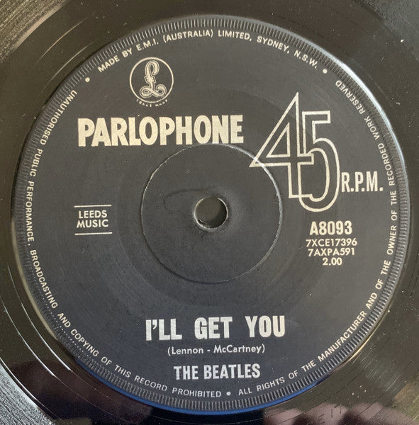 The Beatles : She Loves You (7", Single, Mono, RE)