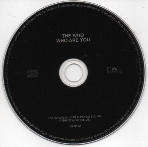 The Who : Who Are You (CD, Album, RE)
