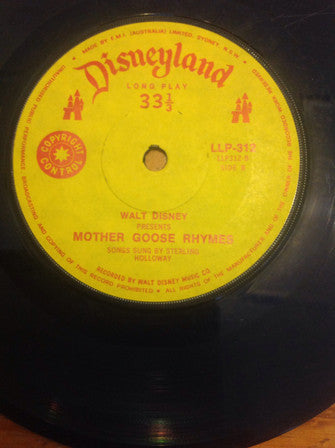 Unknown Artist : Walt Disney Presents Mother Goose Rhymes (7")