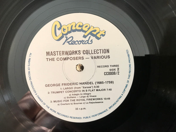 Georg Friedrich Händel : Masterworks Collection The Composers George Friedrich Händel (LP, Comp)