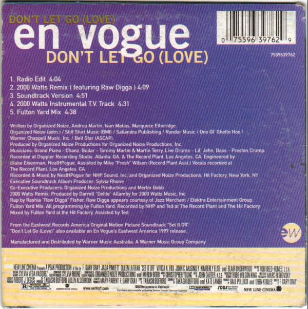 En Vogue : Don't Let Go (Love) (CD, Single, Car)