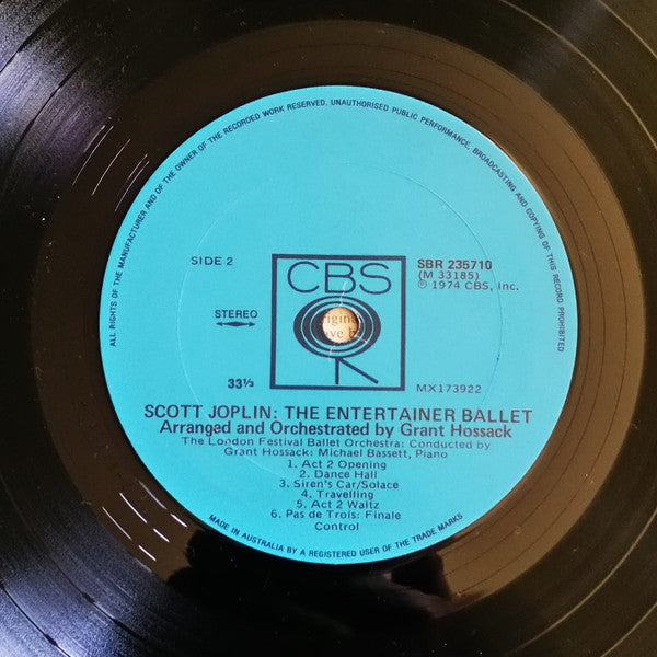 Scott Joplin : The Entertainer Ballet (LP)