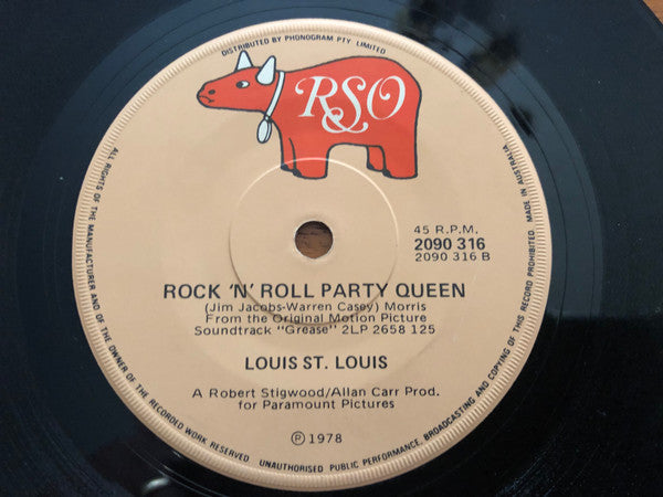 John Travolta & Olivia Newton-John / Louis St. Louis : Summer Nights / Rock 'n' Roll Party Queen (7", Single)