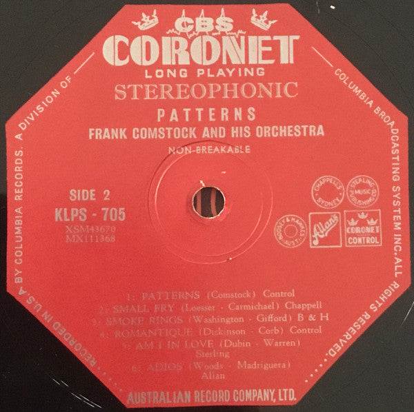 Frank Comstock And His Orchestra : Patterns (LP, Album)