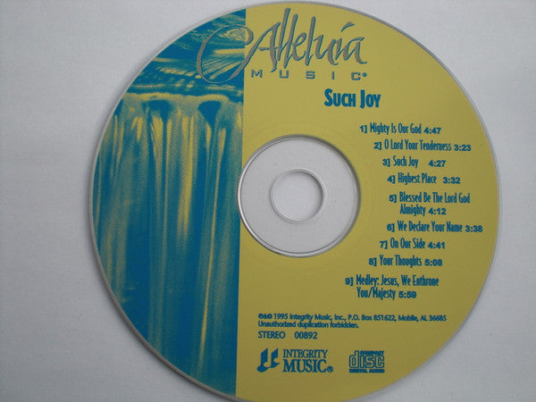 Alleluia Worship Band : Such Joy (CD, Album)