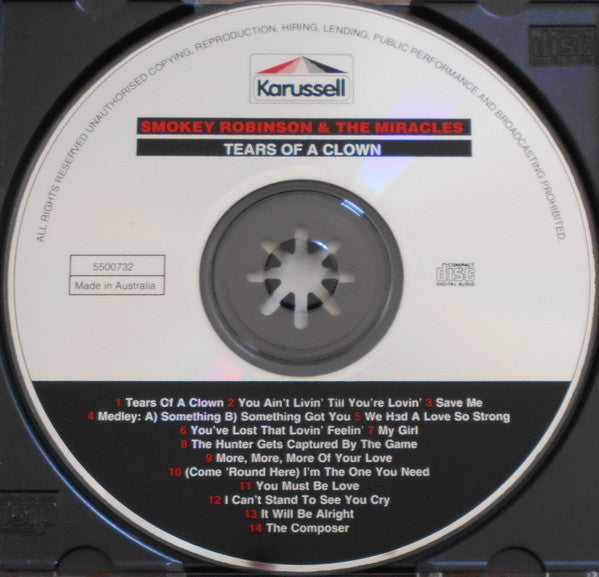 Smokey Robinson & The Miracles* : Tears Of A Clown (CD, Comp)