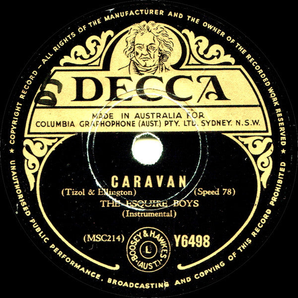 The Esquire Boys : We Drifted Apart / Caravan (Shellac, 10")