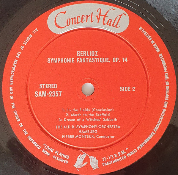 Hector Berlioz - NDR Sinfonieorchester, Pierre Monteux : Symphonie Fantastique (LP)