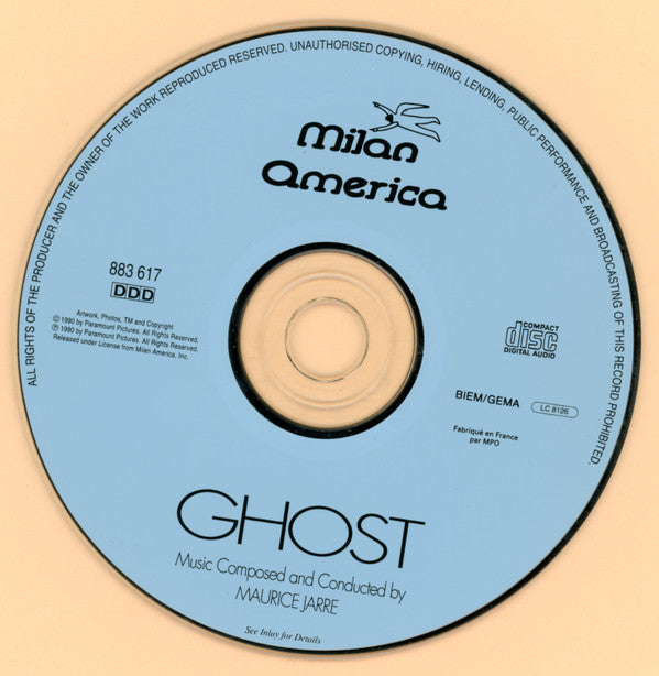 Maurice Jarre : Ghost (Original Motion Picture Soundtrack) (CD, Album)