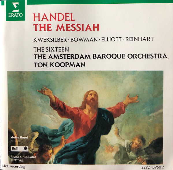 Handel* - Marjanne Kweksilber* / James Bowman (2) / Paul Elliott / Gregory Reinhart, Choeur "The Sixteen"*, The Amsterdam Baroque Orchestra - Ton Koopman : The Messiah (3xCD + Box)