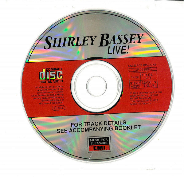 Shirley Bassey : Shirley Bassey Live (2xCD, Comp)