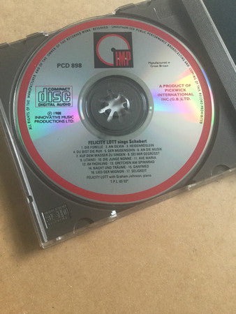 Felicity Lott, Graham Johnson (2) : Felicity Lott Sings Schubert (CD, Album)