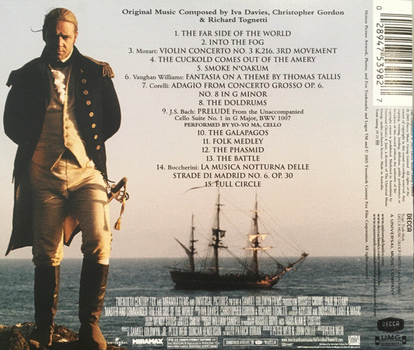 Iva Davies, Christopher Gordon & Richard Tognetti : Master And Commander - The Far Side Of The World (Music From The Motion Picture) (CD, Album)
