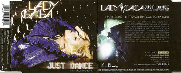 Lady Gaga Featuring Colby O'Donis : Just Dance (CD, Single)