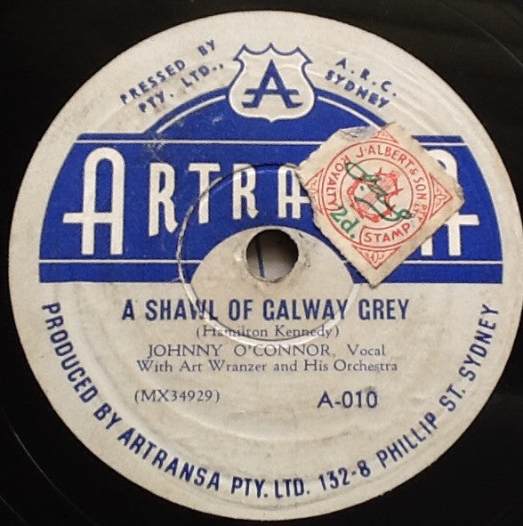Johnny O'Connor : Bamboo / A Shawl Of Galway Grey (Shellac, 10")