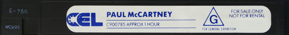 Paul McCartney : The Paul McCartney Special (VHS, PAL)
