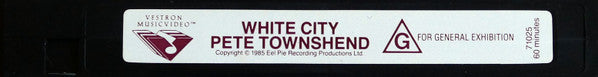 Pete Townshend : White City (The Music Movie) (VHS, PAL)