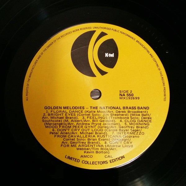 The National Brass Band : Golden Melodies (LP)