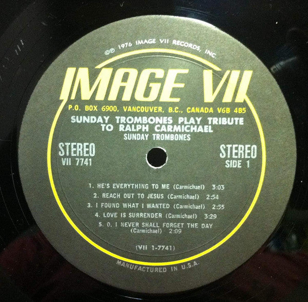 Sunday Trombones : Sunday Trombones Play Tribute To Ralph Carmichael (LP, Album)