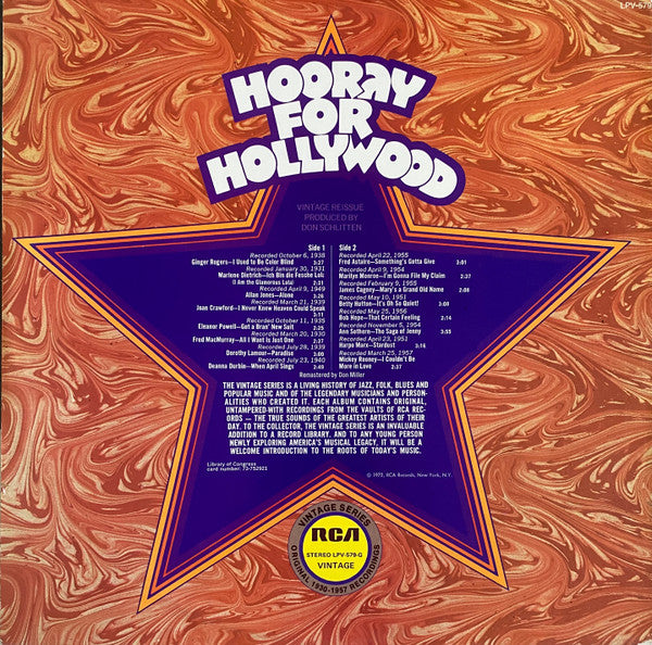 Various : Hooray For Hollywood! (LP, Comp, Gat)