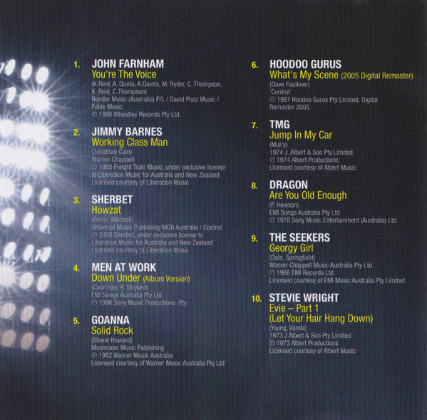 Various : 20 To 01 Great Aussie Songs (CD, Comp)