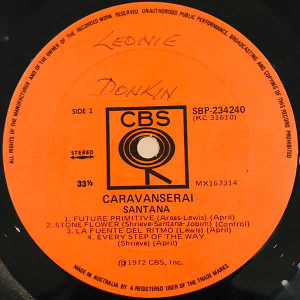 Santana : Caravanserai (LP, Album)