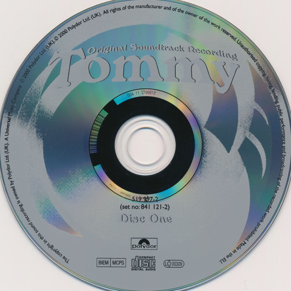 Various : Tommy (Original Soundtrack Recording) (2xCD, Album, RE, RM)