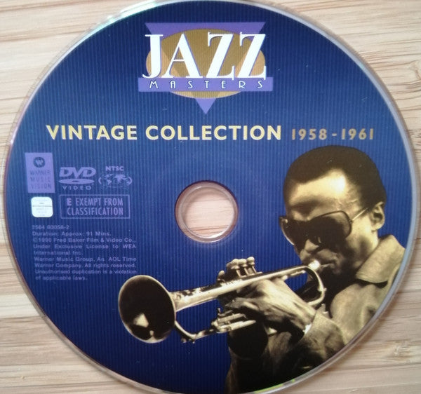 Various : Jazz Masters Vintage Collection 1958 - 1961 (DVD-V, Album, NTSC, Reg)