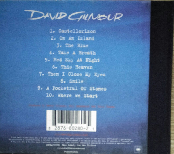 David Gilmour : On An Island (CD, Album, Dig)