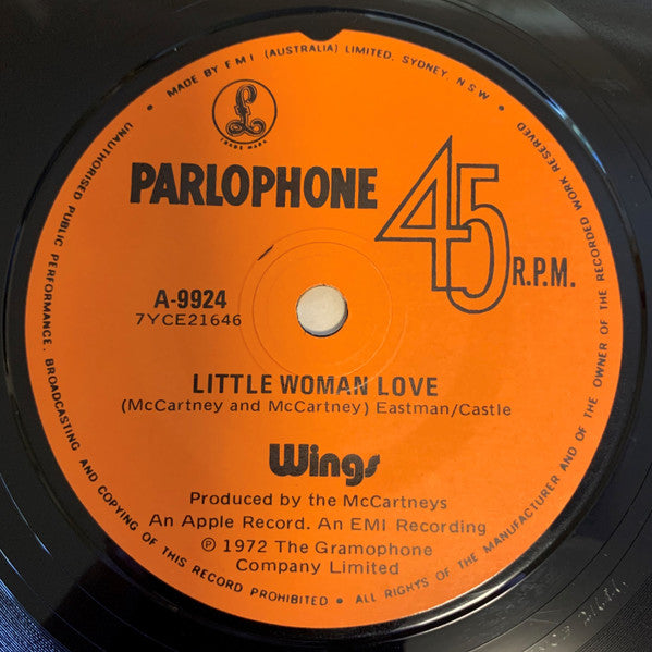 Wings (2) : Mary Had A Little Lamb (7", Single)