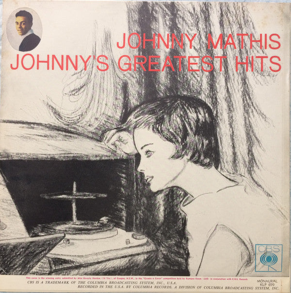 Johnny Mathis : Johnny's Greatest Hits (LP, Comp, Mono, RE)