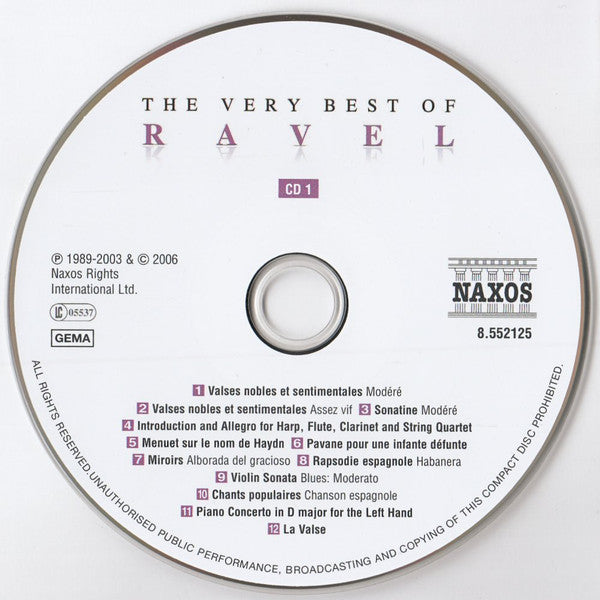 Ravel* : The Very Best Of Ravel (2xCD, Comp)