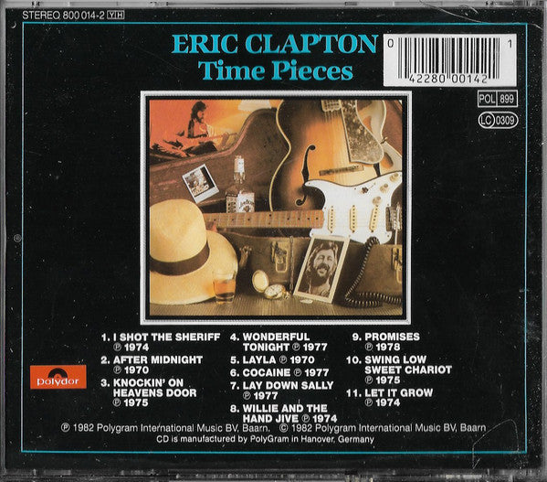 Eric Clapton : Time Pieces - The Best Of Eric Clapton (CD, Comp, RE, Dis)