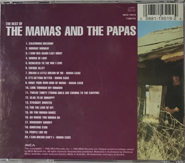 The Mamas And The Papas* : The Best Of The Mamas And The Papas (CD, Comp)