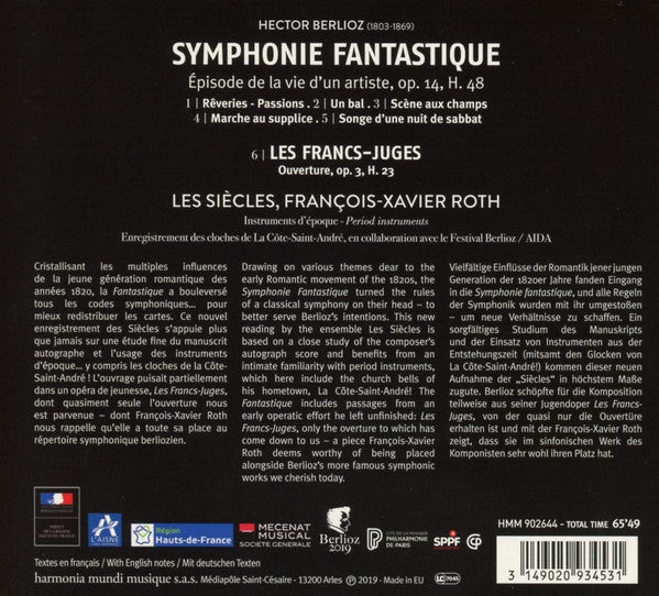 Hector Berlioz, Les Siècles, François-Xavier Roth : Symphonie Fantastique, Les Francs-Juges (CD, Album)