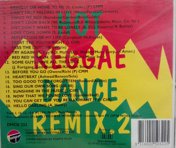 Various : Hot Reggae Dance Remix 2 (CD, Comp, Mixed)
