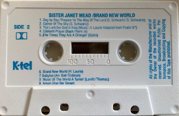 Sister Janet Mead : Brand New World (Cass, Album)