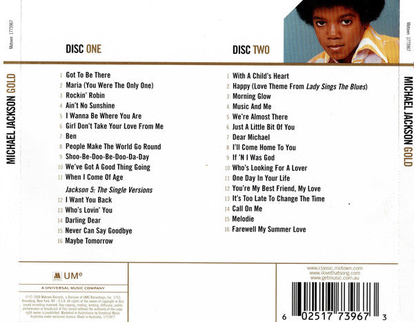 Michael Jackson : Gold (2xCD, Comp)