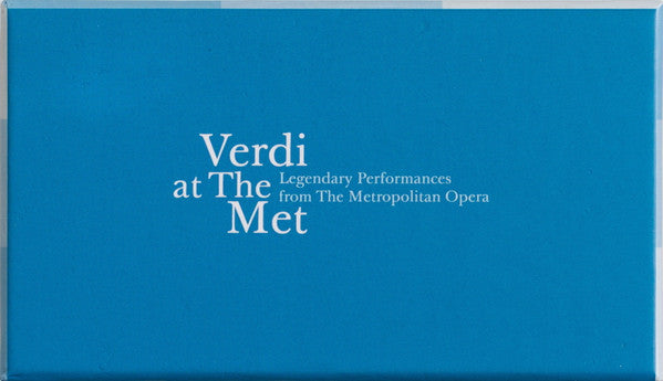 Giuseppe Verdi : Verdi At The Met (Legendary Performances From The Metropolitan Opera) (20xCD, Comp, RM + Box)