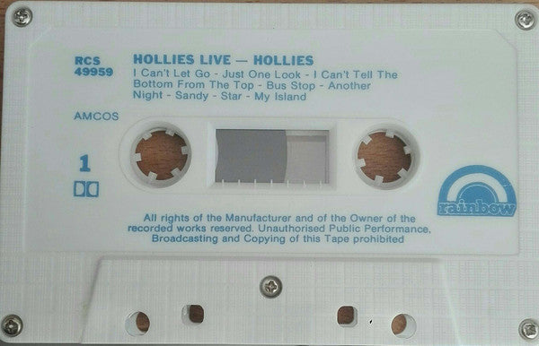 The Hollies : Hollies Live (Cass, Album)